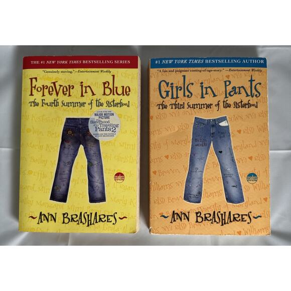 Sisterhood Of The Traveling Pants Books 1 And 2 Paperback Forever In Blue - Picture 1 of 8
